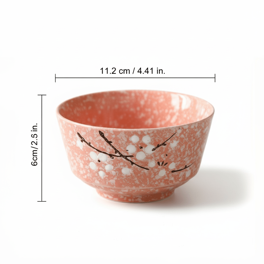 Bea Homes - Elegant Cherry Blossom Rice Bowl for Exquisite Dining - Bea Homes