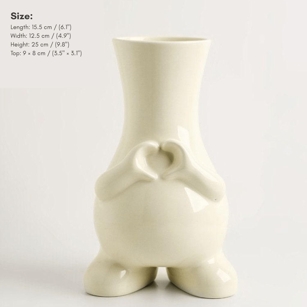 Bea Homes - Modern Monochrome Art Vase for a Chic and Minimalist Aesthetic Display - Bea Homes