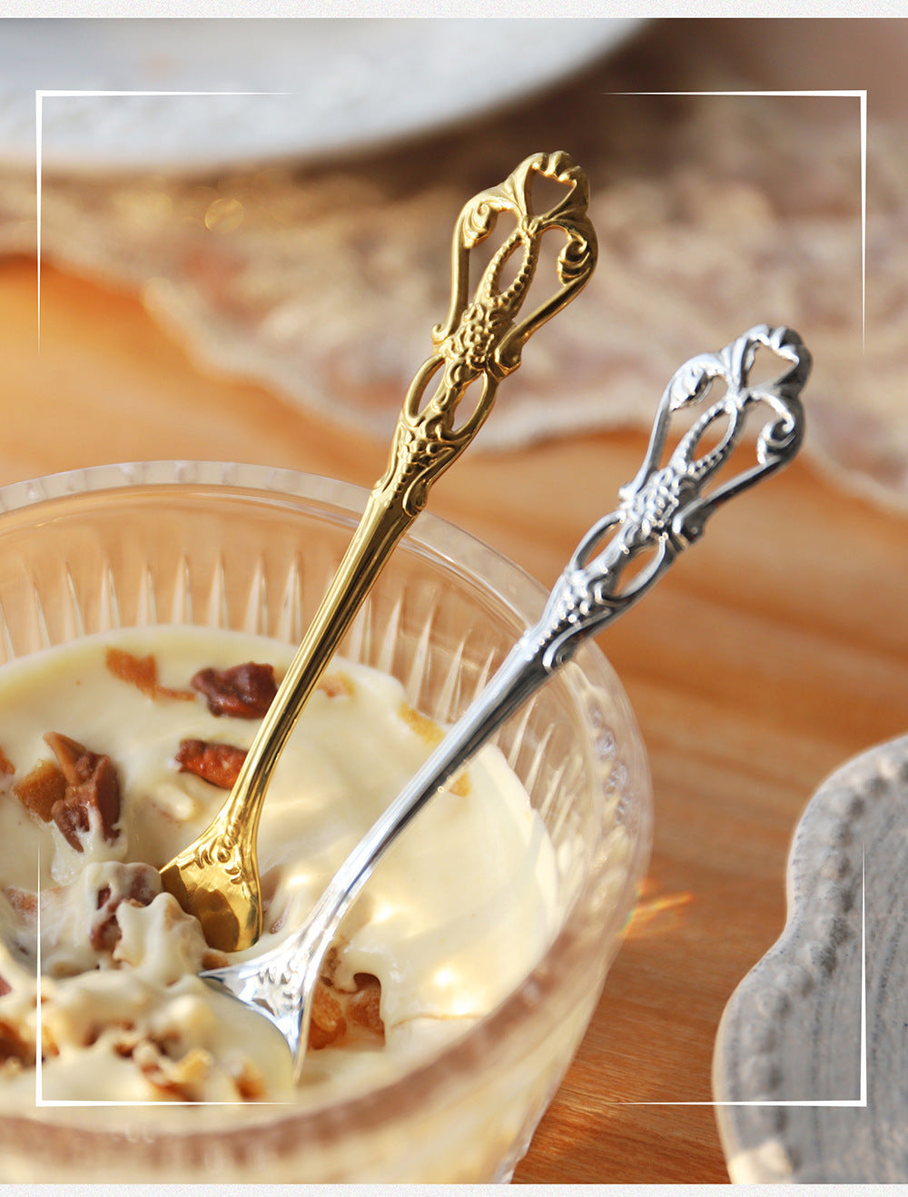 Bea Homes – Hollow Dessert Spoon Set