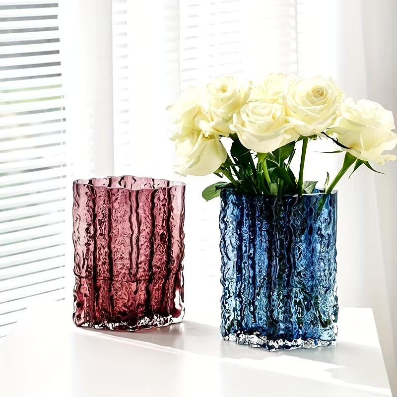 Bea Homes – Arctic Textured Glass Vase