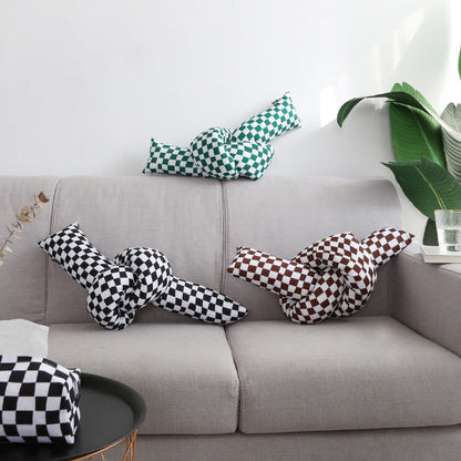 Bea Homes – Checked Oversized Pillow