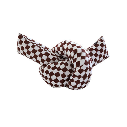 Bea Homes – Checked Oversized Pillow