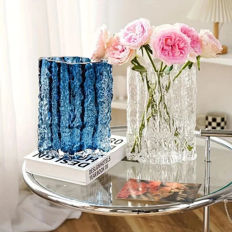 Bea Homes – Arctic Textured Glass Vase