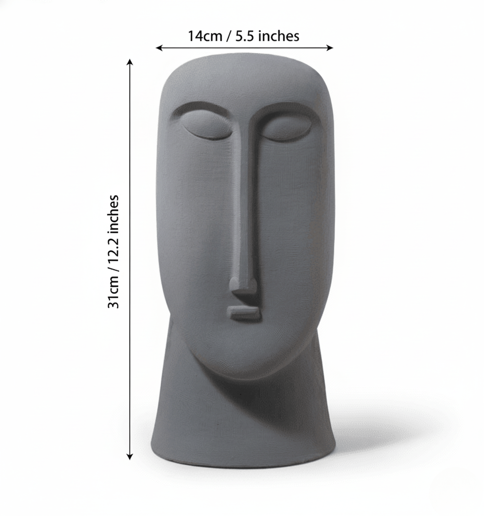Bea Homes - Abstract Face Ceramic Vase to Elevate Your Space with Modern Minimalism - Bea Homes