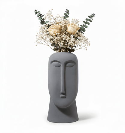 Bea Homes - Abstract Face Ceramic Vase to Elevate Your Space with Modern Minimalism - Bea Homes