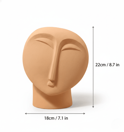 Bea Homes - Abstract Face Ceramic Vase to Elevate Your Space with Modern Minimalism - Bea Homes