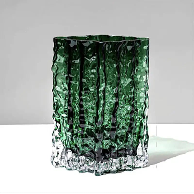 Bea Homes – Arctic Textured Glass Vase - Bea Homes