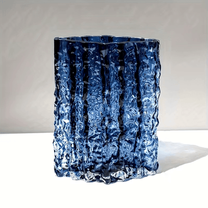 Bea Homes – Arctic Textured Glass Vase - Bea Homes