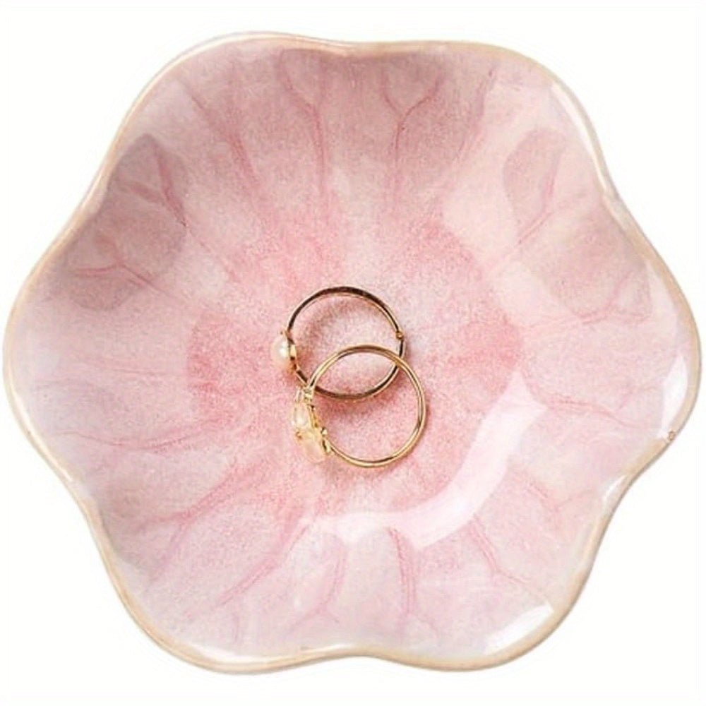 Bea Homes - Ceramic Lotus Leaf Jewelry Bowl | Perfect for Rings and Keys - Bea Homes