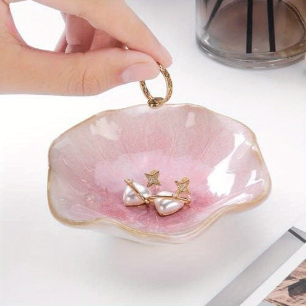 Bea Homes - Ceramic Lotus Leaf Jewelry Bowl | Perfect for Rings and Keys - Bea Homes