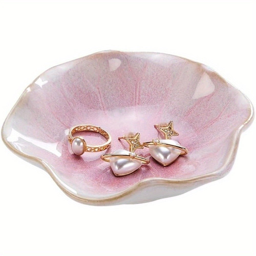 Bea Homes - Ceramic Lotus Leaf Jewelry Bowl | Perfect for Rings and Keys - Bea Homes