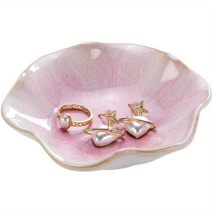 Bea Homes - Ceramic Lotus Leaf Jewelry Bowl | Perfect for Rings and Keys - Bea Homes