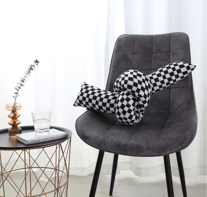 Bea Homes – Checked Oversized Pillow - Bea Homes