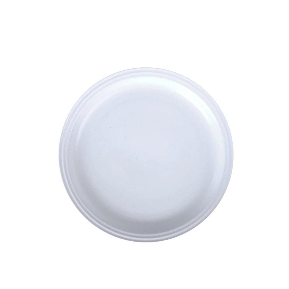 Bea Homes - Classic European Rim Dinner Plate in Light Blue and White for Timeless Dining - Bea Homes