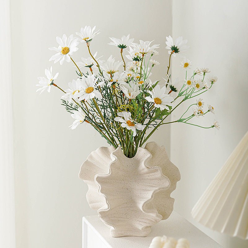Bea Homes - Contemporary Frosted Ceramic Vase for a Stylish Touch - Bea Homes