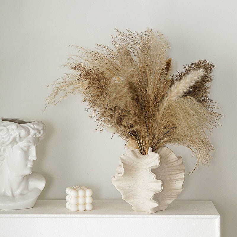 Bea Homes - Contemporary Frosted Ceramic Vase for a Stylish Touch - Bea Homes