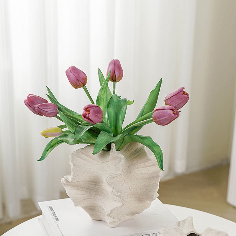 Bea Homes - Contemporary Frosted Ceramic Vase for a Stylish Touch - Bea Homes