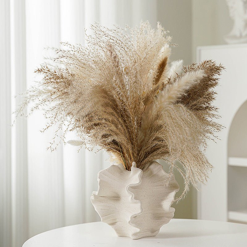 Bea Homes - Contemporary Frosted Ceramic Vase for a Stylish Touch - Bea Homes