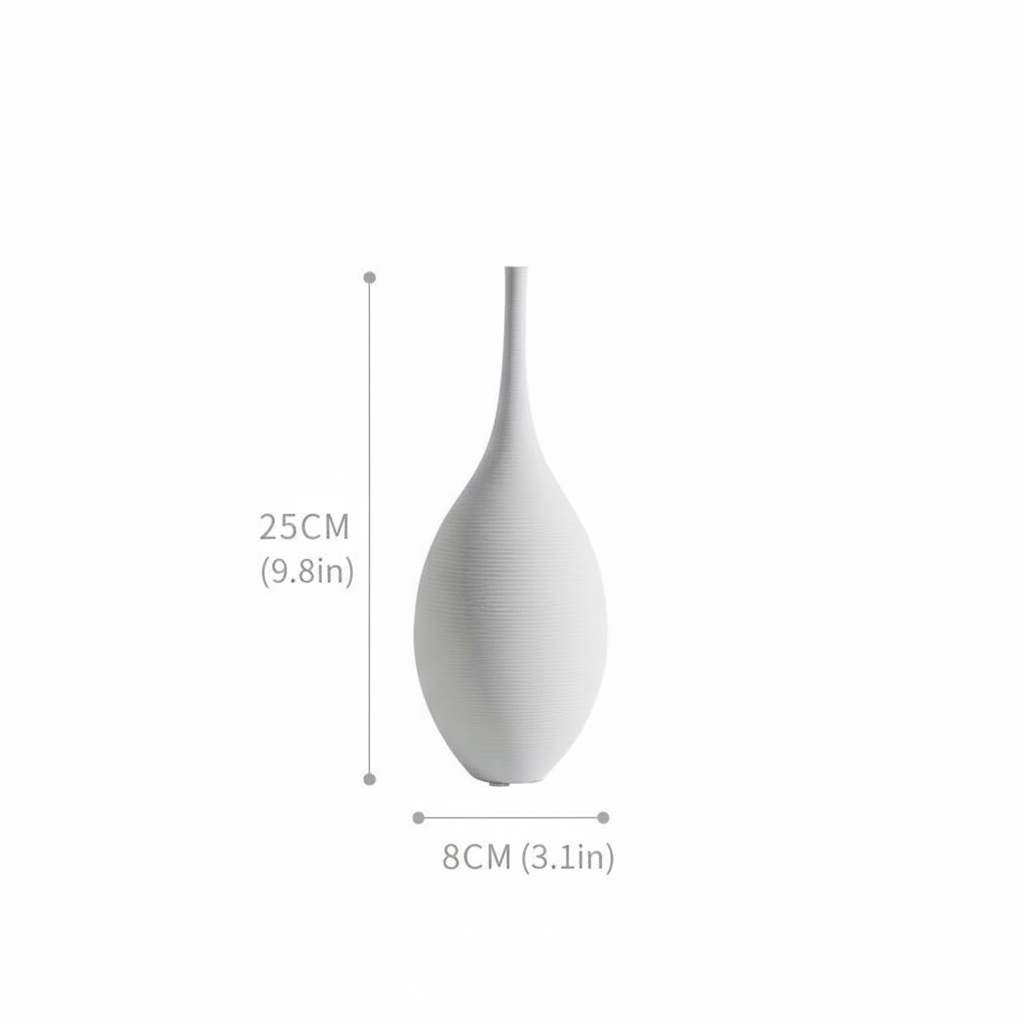 Bea Homes - Contemporary Tall Ceramic Vase for Timeless Elegance Home Decor - Bea Homes