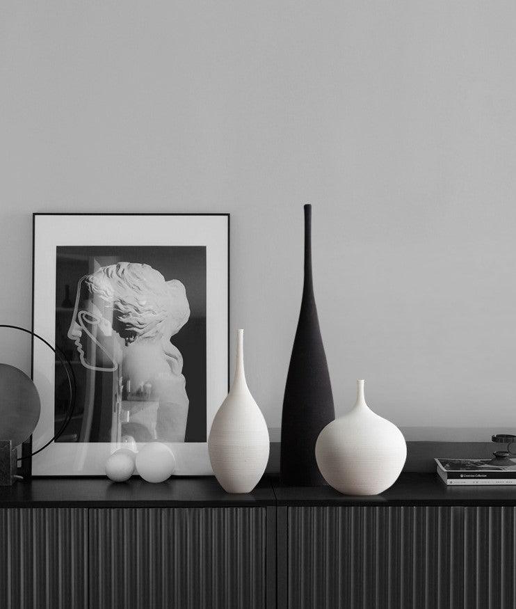 Bea Homes - Contemporary Tall Ceramic Vase for Timeless Elegance Home Decor - Bea Homes
