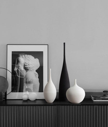 Bea Homes - Contemporary Tall Ceramic Vase for Timeless Elegance Home Decor - Bea Homes