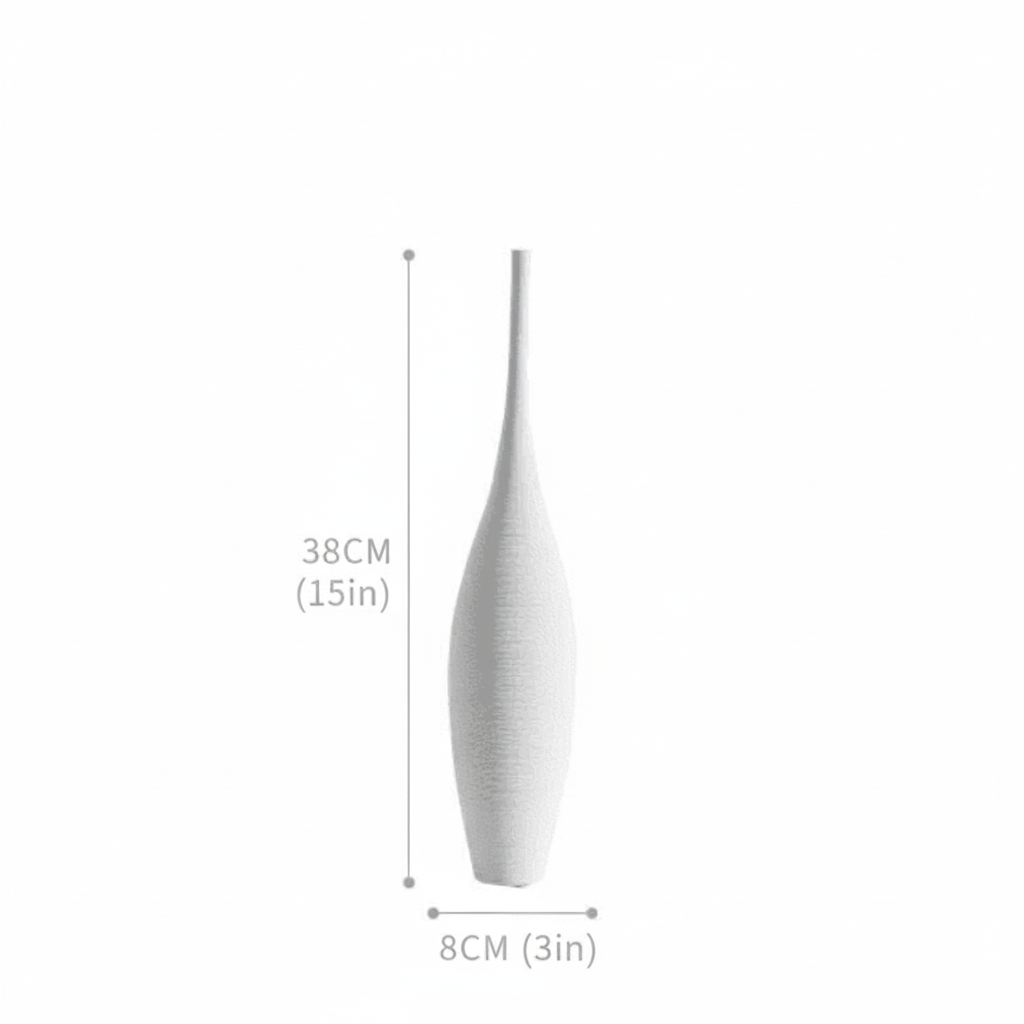 Bea Homes - Contemporary Tall Ceramic Vase for Timeless Elegance Home Decor - Bea Homes