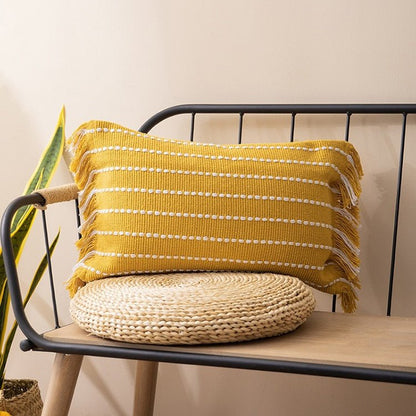 Bea Homes – Contrast Stitch Pillow Cover - Bea Homes