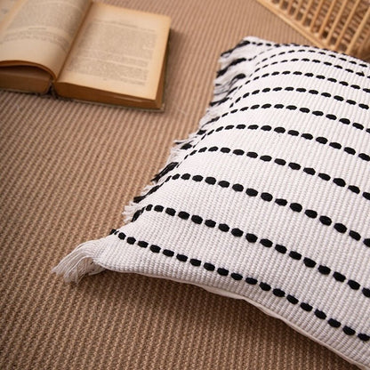 Bea Homes – Contrast Stitch Pillow Cover - Bea Homes