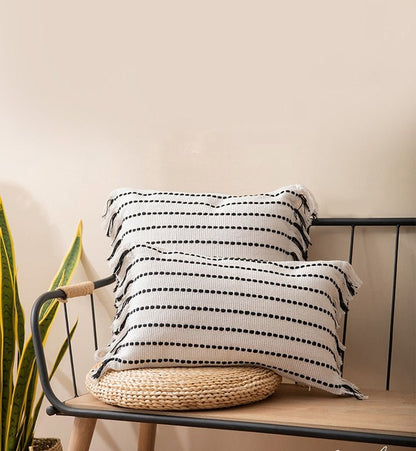 Bea Homes – Contrast Stitch Pillow Cover - Bea Homes