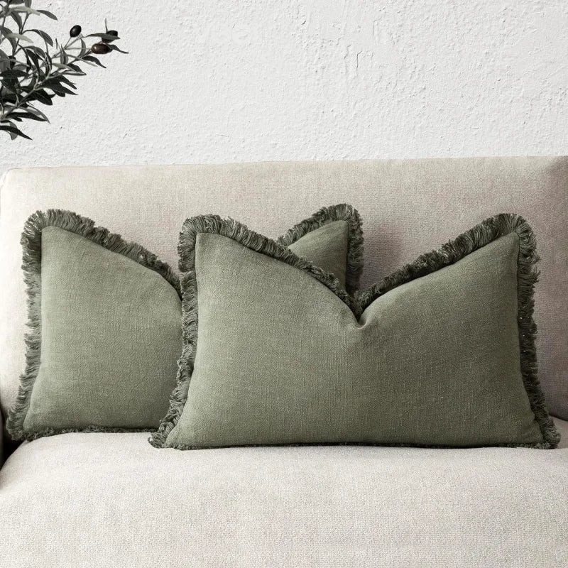 Bea Homes - Decorative Ruffle Covers in Cotton and Linen - for a Chic Touch - Bea Homes