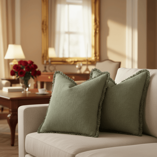 Bea Homes - Decorative Ruffle Covers in Cotton and Linen - for a Chic Touch - Bea Homes