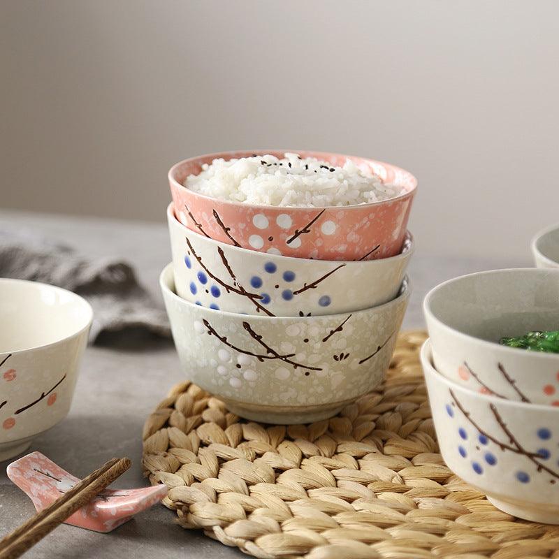 Bea Homes - Elegant Cherry Blossom Rice Bowl for Exquisite Dining - Bea Homes
