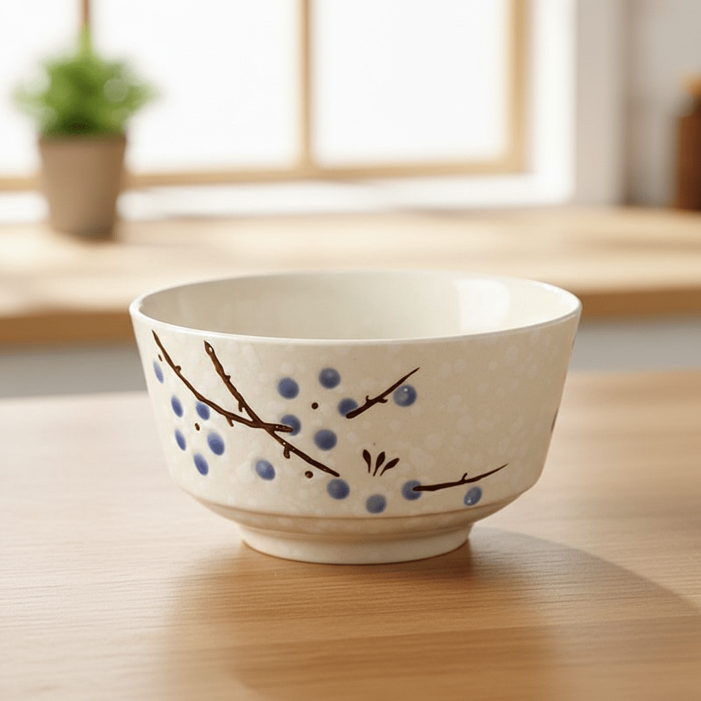 Bea Homes - Elegant Cherry Blossom Rice Bowl for Exquisite Dining - Bea Homes