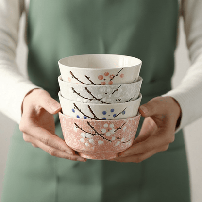 Bea Homes - Elegant Cherry Blossom Rice Bowl for Exquisite Dining - Bea Homes