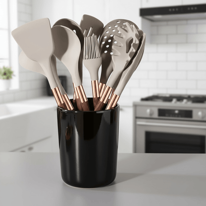 Bea Homes – Elegant Silicone Cooking Utensils Set for Effortless Style and a Calm, Modern Kitchen Ambiance - Bea Homes