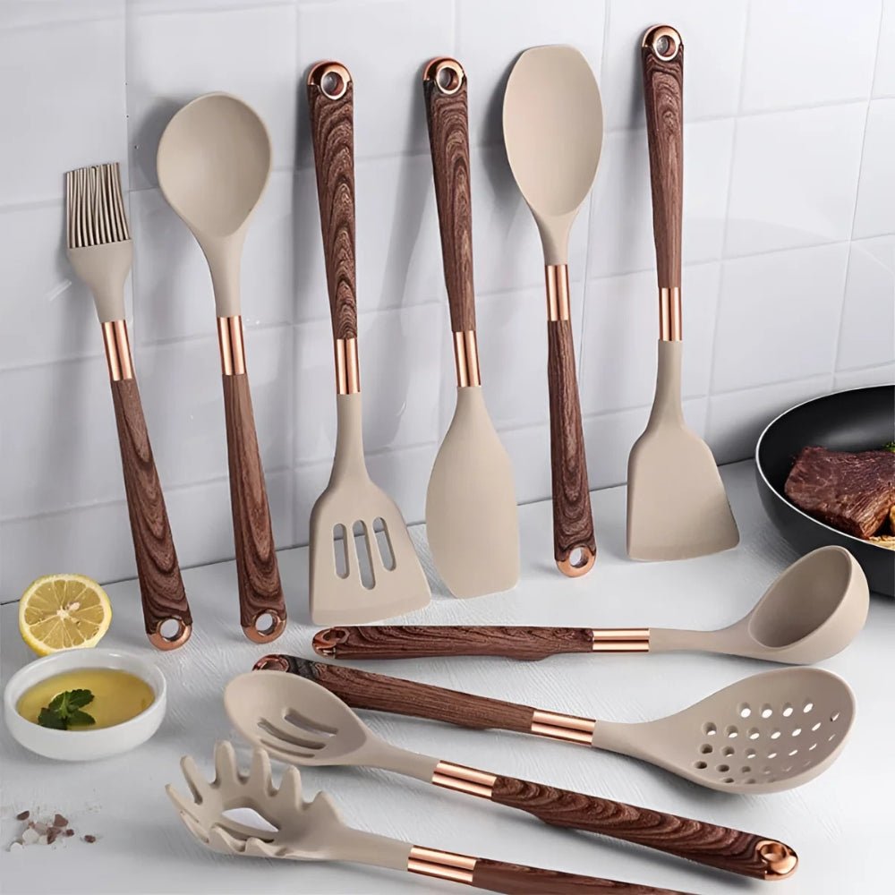 Bea Homes – Elegant Silicone Cooking Utensils Set for Effortless Style and a Calm, Modern Kitchen Ambiance - Bea Homes