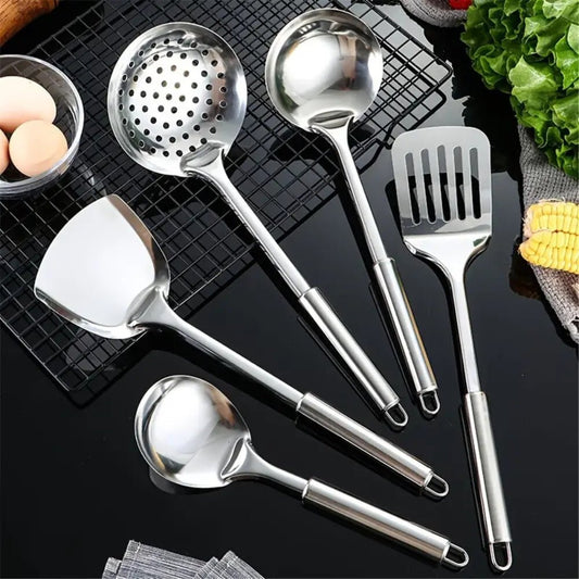 Bea Homes – Elegant Stainless Steel Cooking Utensils Set for Culinary Excellence with Timeless Charm - Bea Homes