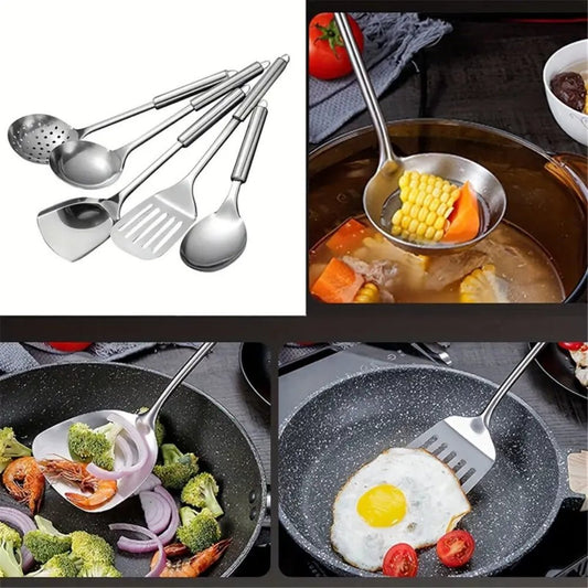 Bea Homes – Elegant Stainless Steel Cooking Utensils Set for Culinary Excellence with Timeless Charm - Bea Homes