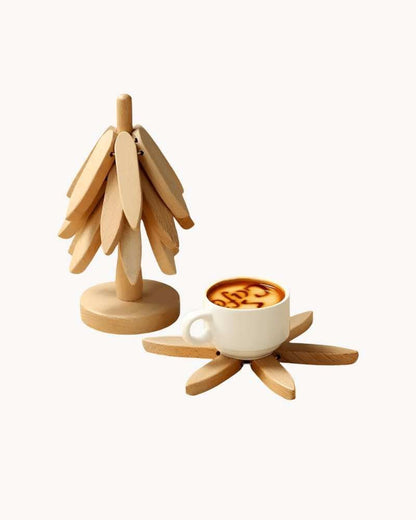 Bea Homes – Foldable Wooden Trivet Set of 3 for a Stylish Kitchen - Bea Homes