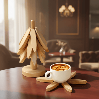 Bea Homes – Foldable Wooden Trivet Set of 3 for a Stylish Kitchen - Bea Homes