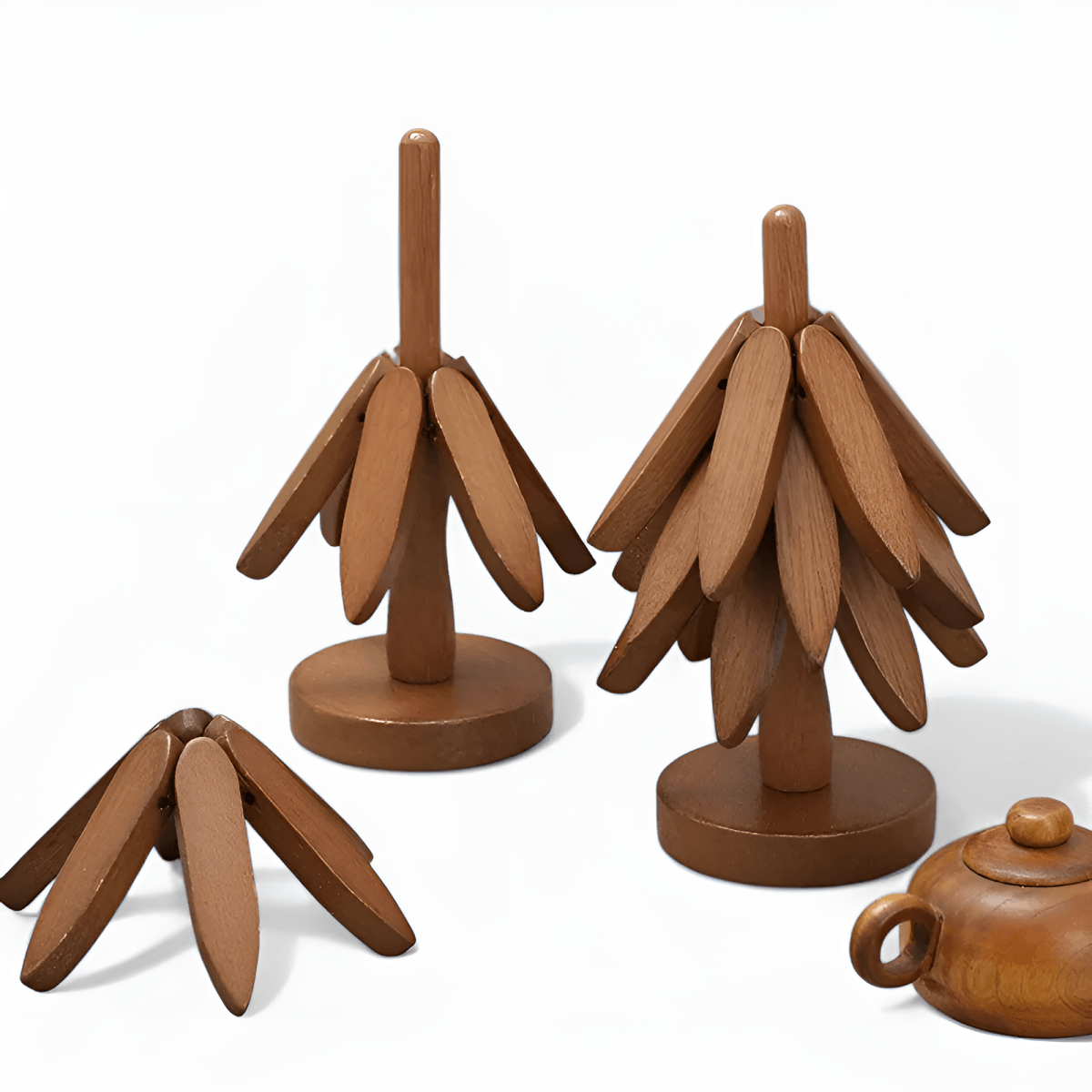 Bea Homes – Foldable Wooden Trivet Set of 3 for a Stylish Kitchen - Bea Homes