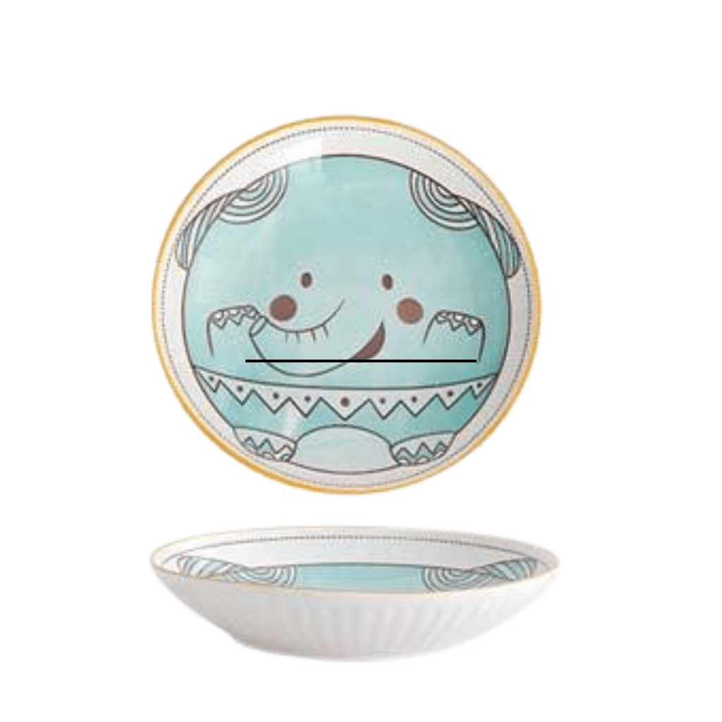 Bea Homes - Hand - Painted Animal Cartoon Ceramic Plates for Playful Dining Experience - Bea Homes