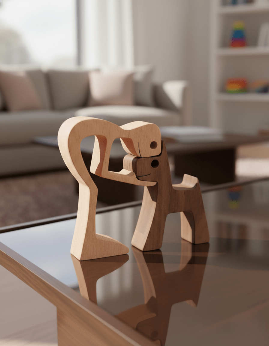 Bea Homes - Handmade Wooden Sculpture for Dogs - Perfect for Your Pet's Stylish Decor - Bea Homes