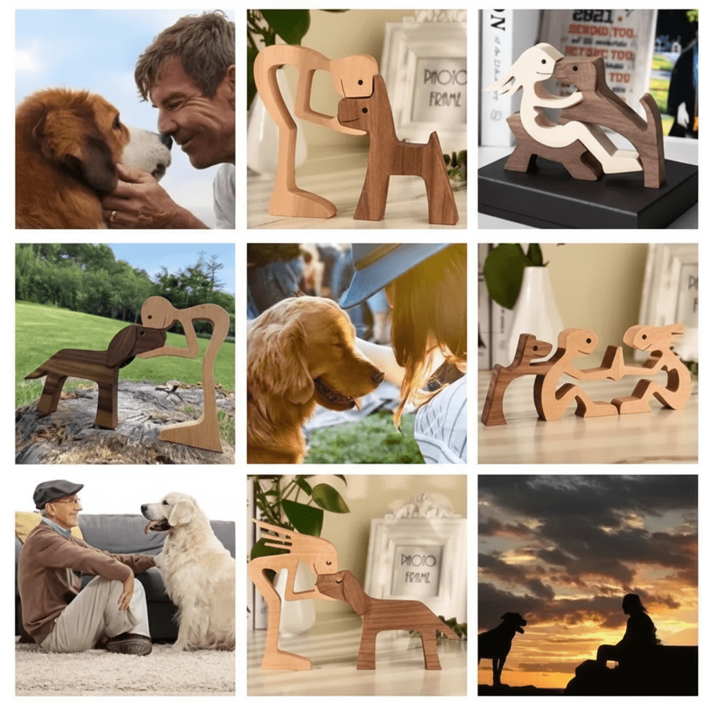 Bea Homes - Handmade Wooden Sculpture for Dogs - Perfect for Your Pet's Stylish Decor - Bea Homes