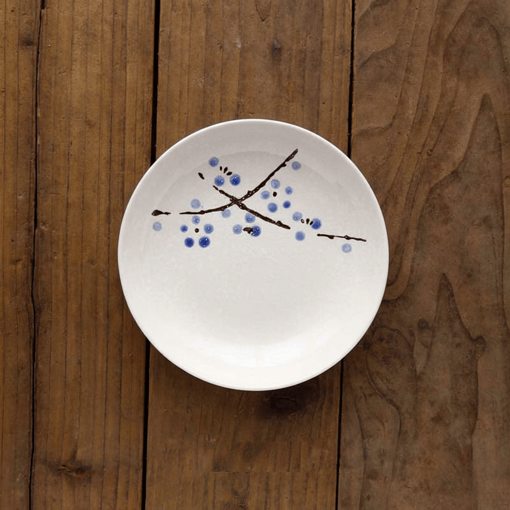 Bea Homes - Japanese Cherry Blossom Ceramic Plate for an Elegant Dining - Bea Homes