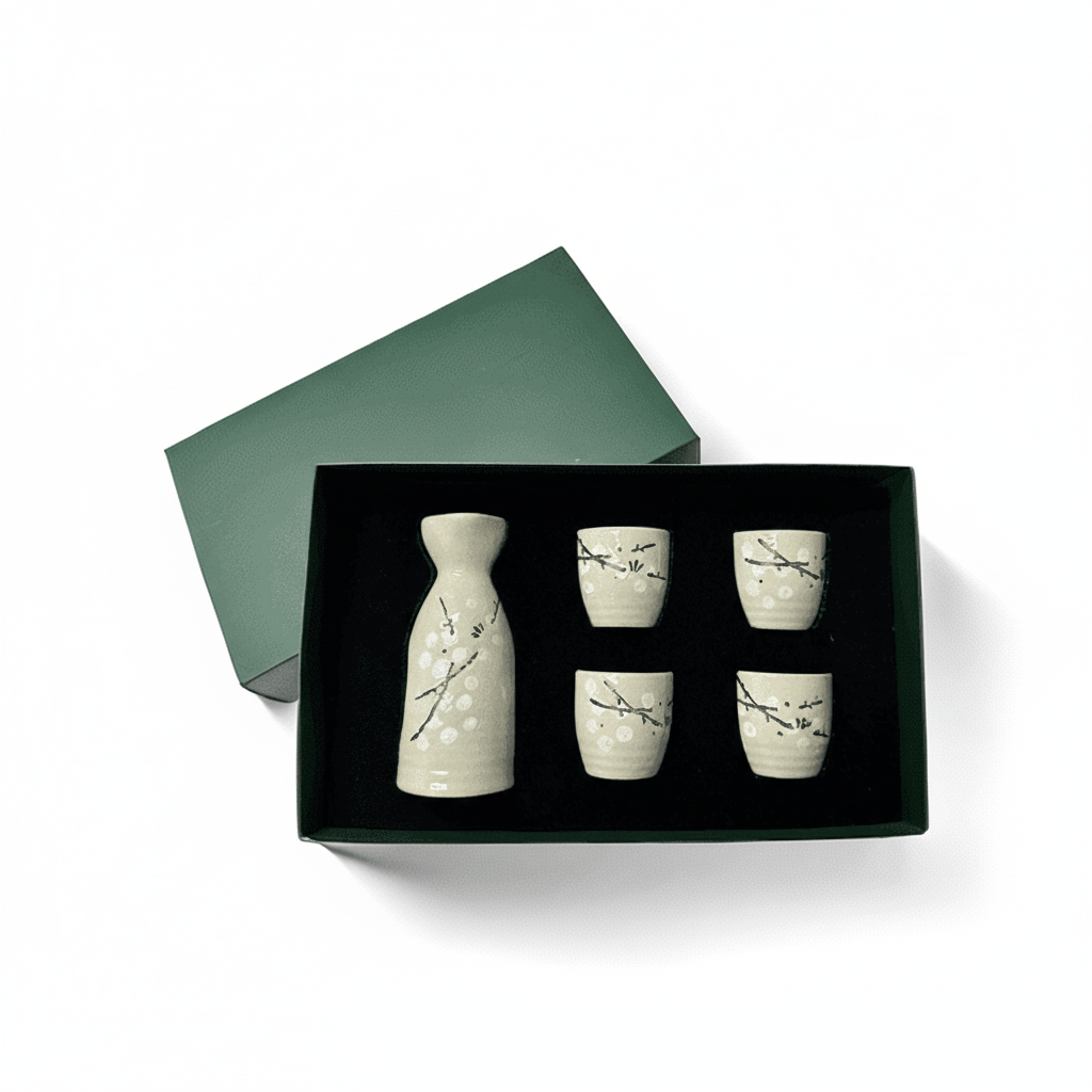 Bea Homes - Japanese Cherry Blossom Traditional Sake Drinkware Set - Bea Homes
