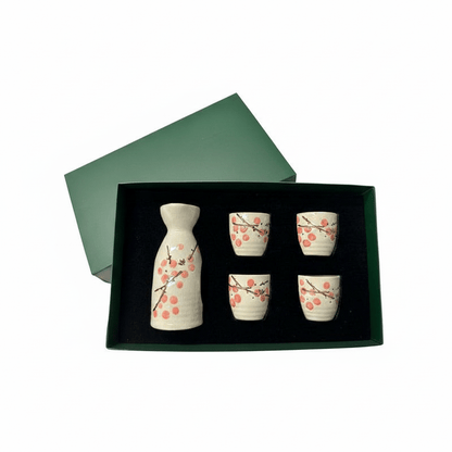 Bea Homes - Japanese Cherry Blossom Traditional Sake Drinkware Set - Bea Homes