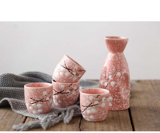 Bea Homes - Japanese Cherry Blossom Traditional Sake Drinkware Set - Bea Homes