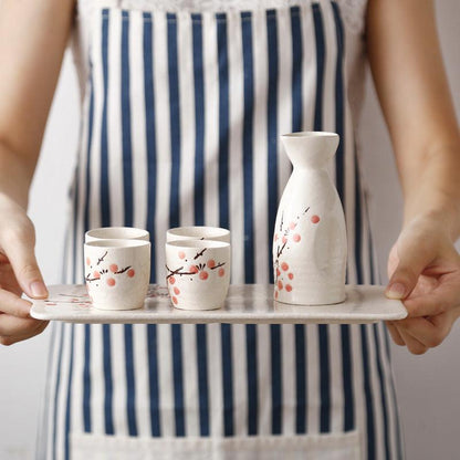 Bea Homes - Japanese Cherry Blossom Traditional Sake Drinkware Set - Bea Homes