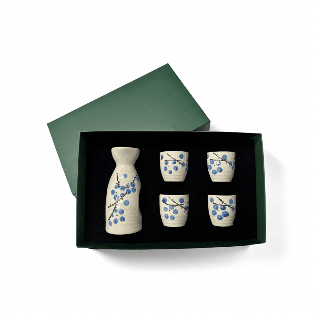 Bea Homes - Japanese Cherry Blossom Traditional Sake Drinkware Set - Bea Homes